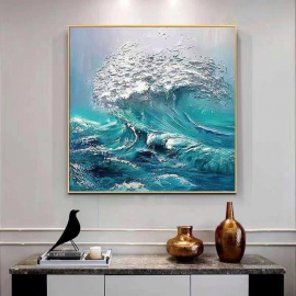 Картина "Морска Вълна" 80 х 80 см. (330729 -13)